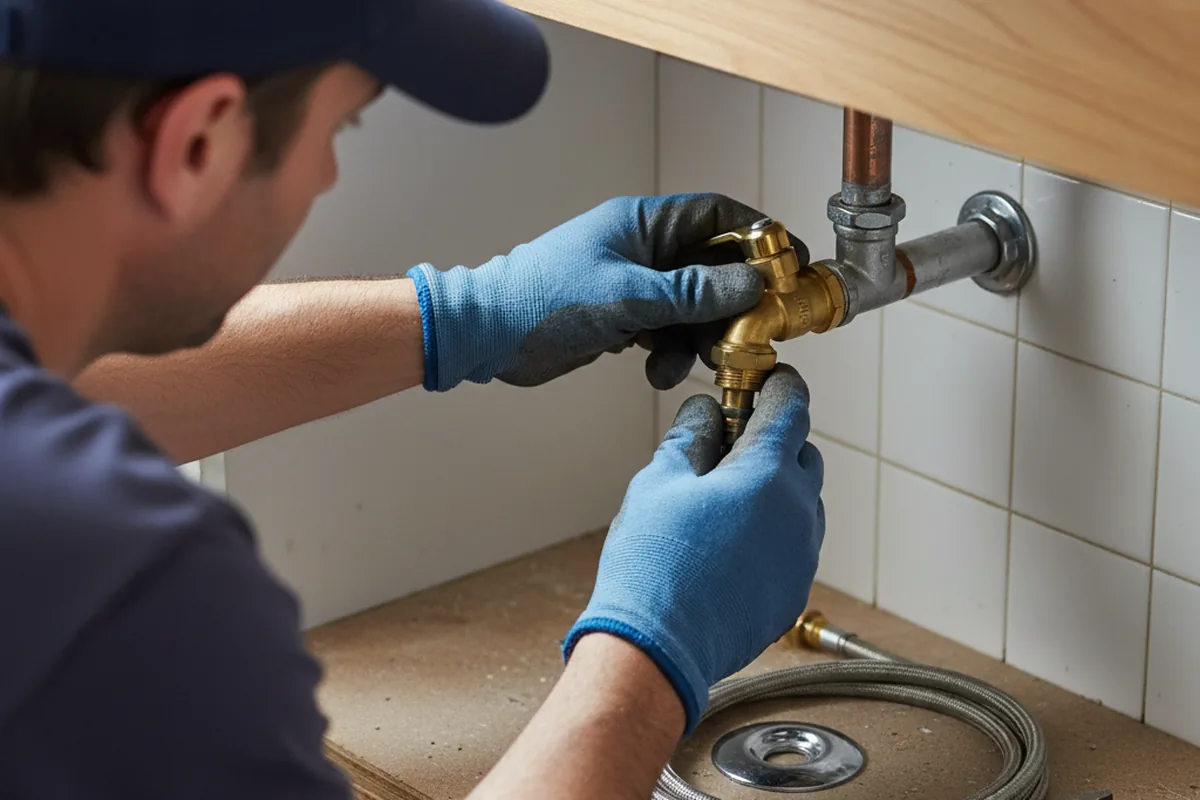 Shutoff valve and fitting work during Faucet and Fixture Repair in Soledad
